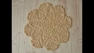 Часть 1 | Салфетка крючком из журнала моей бабушки | Учимся читать схемы