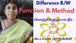 Difference between Functions & Methods/What is meant by function/what is mean by Method