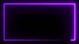 No Copyright Purple Neon Lights Frame Seamless Loop || Royalty Free