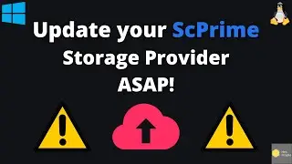 SCPrime Storage Provider Emergency Patch! Update to avoid data loss!