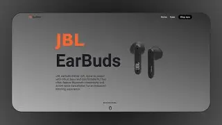 Responsive EarBuds landing Page Using Html Css & Js With source code