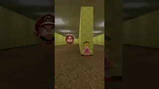 Baby Peach haunted by Mario Head