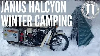 Janus Halcyon Motorcycle Winter Camping