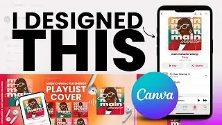 I DESIGNED THIS IN CANVA: How Can I DESIGN A PLAYLIST COVER IN CANVA @CareyDigital