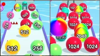Ball Run 2048😻🔥👩‍❤️‍👨🏀 Very Satisfying And Relaxing ASMR Sound Gameplay #stmkgaming #gameplay