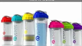 Blender Bottle With Pill & Powder Holder
