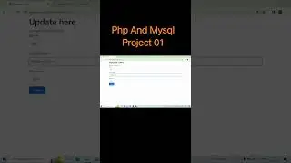 Php & MySQL database  Project CRUD Operation 