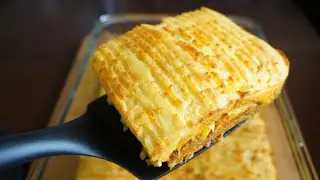 Есть картофель и немного фарша? Очень вкусная картофельная запеканка с мясным фаршем на ужин.