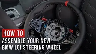 Assemble your new OEM BMW G82 M4 LCI Flat bottom Steering wheel