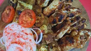 Шашлык из крыльев легкй рецепт