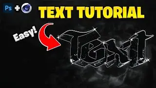 How To Make This "AMAZING" 3D Text In PHOTOSHOP TUTORIAL (2024)
