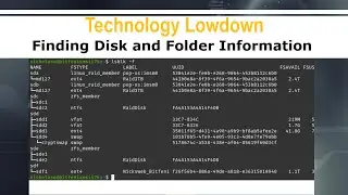 Finding Disk and Folder information in Debian