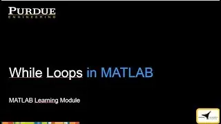 While Loops in MATLAB