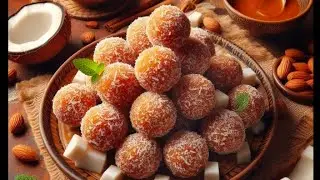 కొబ్బరి బెల్లం లడ్డూ | సులభంగా ఇంట్లోనే తయారు చేసుకోండి! Coconut Jaggery Laddu|Easy Homemade Recipe!