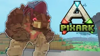 PixArk Let's Play - Ep 18 - Taming An Elemental Golem! PixArk Early Access Gameplay