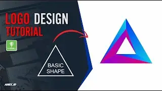 Logo Design Ideas to make Gradient Logo in coreldraw #arex_id #logodesign