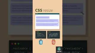 Resizing in CSS | CSS Resize | CSS Responsive | 