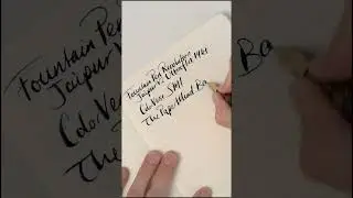 Fountain Pen Revolution 14kt Ultra Flex Writing Sample 