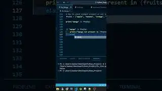 How to check element present in list or not in python
