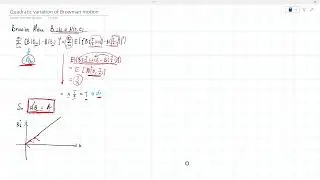 Quadratic variation of Brownian motion