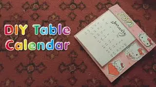 DIY Desk Calendar 🥰❤|How to make a cute desk calendar| Paper Mini calendar/paper crafts for school