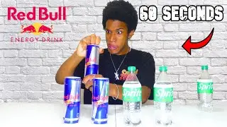 MOST Red Bull And Sprite In 60 Seconds! (Don't Attempt)