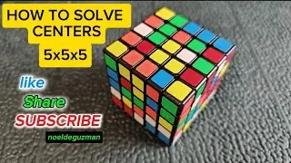 HOW TO SOLVE CENTERS OF 5x5x5 RUBIKS CUBE PART 1 #cubers #rubikstutorial