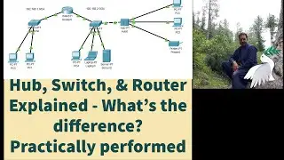 Hub, Switch, & Router Explained - What's the difference? !! Difference between Hub Switch & Router