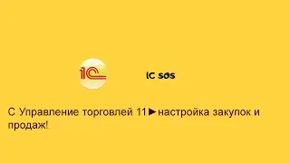 1С Управление торговлей 11 настройка закупок и продаж