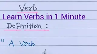 Verb: Easy Definition with Examples | verb किसे कहते हैं |English grammar 