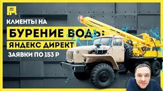 Настройка рекламы и создание турбо-страницы для ниши бурение воды. Заявки по 153 р.