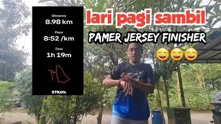 Showing Off Finisher Jersey to the Public 🤣😄🤣