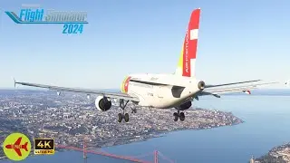 [MSFS 2024] Fenix A319 TAP | Barcelona to Lisbon | VATSIM Full flight | 4K Ultra HD