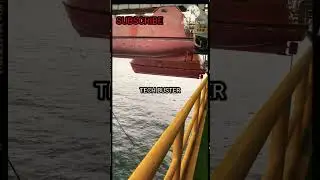 Lifeboat testing on RIG #shorts#offshore#marine#sea#ship