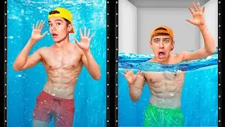 Кто Последний Покинет ВОДНЫЙ БОКС Челлендж !