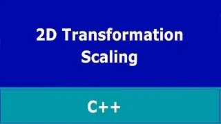 2D Transformation : Scaling in C++ | Turbo C++ |