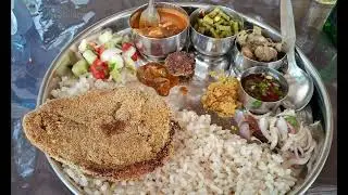 Fish curry rice thali Sand n Sea, Bambolim