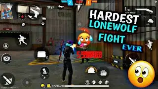FREE FIRE HARDEST😱 LONE WOLF FIGHT 🎯