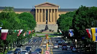 Walking from City Hall to Philadelphia Museum of Art