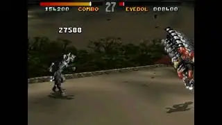 Killer Instinct (1994) - knocking Eyedol off rooftop after KO using broken Ultra