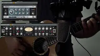 Galaxy Tape Delay Apollo Twin Avalon 737sp Unison Plug-in Finger Picking Acoustic over AKG c3000b