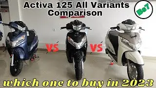 Honda Activa 125 Standard Vs Alloys Vs Disc Comparison | Konsi hai behtar | On Road Price