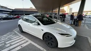 Забираем Теслу из аэропорта. Свежие впечатления после Nissan Leaf
