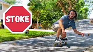BOMBING the STEEPEST hills in town! (Surf Skate Style)