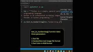 How to convert text into handwriting using Python | 