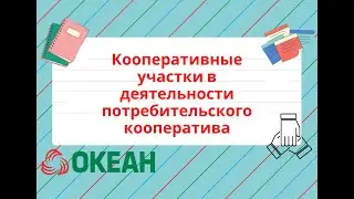 Кооперативные участки в деятельности потребительского кооператива.