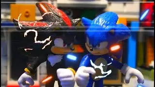 Movie Sonic Vs Movie Shadow - Stop Motion Animation
