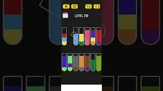 Water sort puzzle level 219 #walkthrough #watersortpuzzlegame #watersortpuzzle