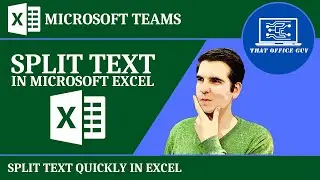 How to Split Text in Excel | Microsoft Excel Text Strings | Microsoft Excel Tutorial