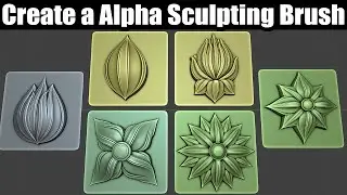 Create a Alpha Sculpting Brush in Blender